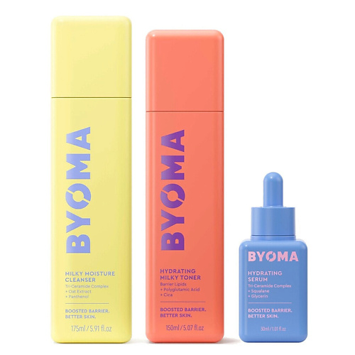 BYOMA Набор: Очищающее молочко, увлажняющий тоник и увлажняющая сыворотка, Набор: Очищающее молочко, увлажняющий тоник и увлажняющая сыворотка
BYOMA Набор: Очищающее молочко, увлажняющий тоник и увлажняющая сыворотка, Набор: Очищающее молочко, увлажняющий тоник и увлажняющая сыворотка