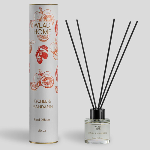 WLADI HOME Диффузор ароматический для дома с палочками Мандарин и личи 50, Диффузор ароматический для дома с палочками Мандарин и личи
WLADI HOME Диффузор ароматический для дома с палочками Мандарин и личи 50, Диффузор ароматический для дома с палочками Мандарин и личи