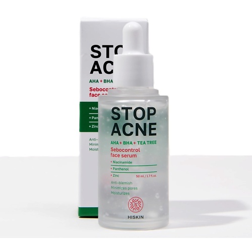 HISKIN Сыворотка для лица себорегулирующая AHA + BHA + TEA TREE STOP ACNE 50, Сыворотка для лица себорегулирующая AHA + BHA + TEA TREE STOP ACNE
HISKIN Сыворотка для лица себорегулирующая AHA + BHA + TEA TREE STOP ACNE 50, Сыворотка для лица себорегулирующая AHA + BHA + TEA TREE STOP ACNE