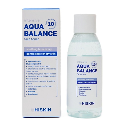 HISKIN Тонер для лица успокаивающий с Фитокомплексом и Гиалуроновой кислотой AQUA BALANCE 150, Тонер для лица успокаивающий с Фитокомплексом и Гиалуроновой кислотой AQUA BALANCE
HISKIN Тонер для лица успокаивающий с Фитокомплексом и Гиалуроновой кислотой AQUA BALANCE 150, Тонер для лица успокаивающий с Фитокомплексом и Гиалуроновой кислотой AQUA BALANCE