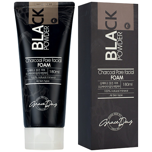 GRACE DAY Пенка для умывания с древесным углем 180, Пенка для умывания с древесным углем
GRACE DAY Пенка для умывания с древесным углем 180, Пенка для умывания с древесным углем