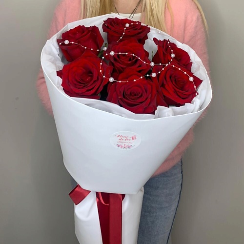 FLEUR DE FEE ЦВЕТОЧНАЯ ФЕЯ Букет 7 красных роз Эксплорер Эквадор с декором бусины, Букет 7 красных роз Эксплорер Эквадор с декором бусины
FLEUR DE FEE ЦВЕТОЧНАЯ ФЕЯ Букет 7 красных роз Эксплорер Эквадор с декором бусины, Букет 7 красных роз Эксплорер Эквадор с декором бусины
