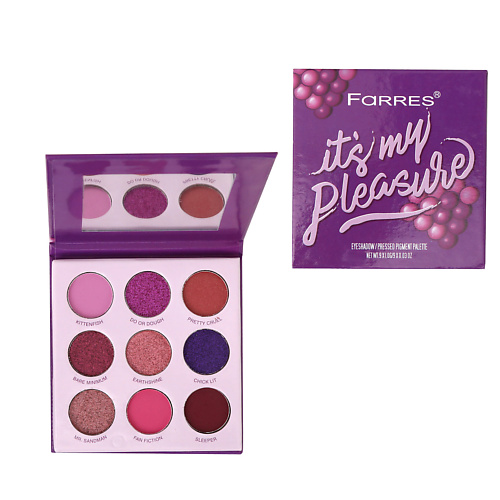 FARRES Тени для век 9 цветов TASTY, Тени для век 9 цветов TASTY
FARRES Тени для век 9 цветов TASTY, Тени для век 9 цветов TASTY