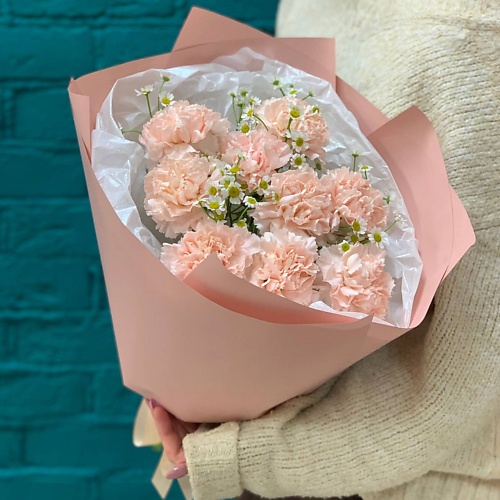 ЦВЕТЫ МИШКИ Букет из 9 нежно-розовых гвоздик и танацетума, Букет из 9 нежно-розовых гвоздик и танацетума
ЦВЕТЫ МИШКИ Букет из 9 нежно-розовых гвоздик и танацетума, Букет из 9 нежно-розовых гвоздик и танацетума