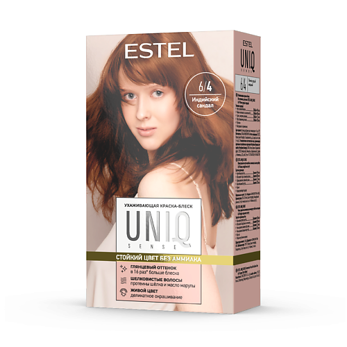 ESTEL PROFESSIONAL ESTEL Краска для волос без аммиака, UNIQ 6/4 тёмно-русый медный 258, ESTEL Краска для волос без аммиака, UNIQ 6/4 тёмно-русый медный
ESTEL PROFESSIONAL ESTEL Краска для волос без аммиака, UNIQ 6/4 тёмно-русый медный 258, ESTEL Краска для волос без аммиака, UNIQ 6/4 тёмно-русый медный