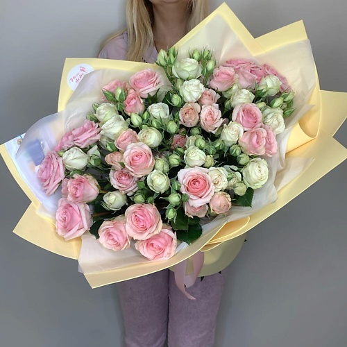 FLEUR DE FEE ЦВЕТОЧНАЯ ФЕЯ Букет из кустовых роз бело-розовых (15 веток), Букет из кустовых роз бело-розовых (15 веток)
FLEUR DE FEE ЦВЕТОЧНАЯ ФЕЯ Букет из кустовых роз бело-розовых (15 веток), Букет из кустовых роз бело-розовых (15 веток)