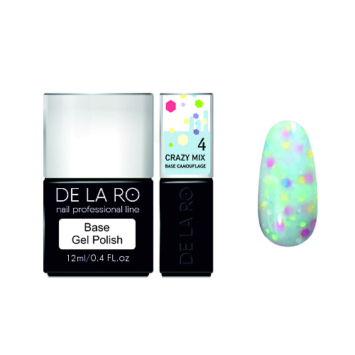 DE LA RO Базовое покрытие для гель-лаков Rubber Crazy Mix, Базовое покрытие для гель-лаков Rubber Crazy Mix
DE LA RO Базовое покрытие для гель-лаков Rubber Crazy Mix, Базовое покрытие для гель-лаков Rubber Crazy Mix