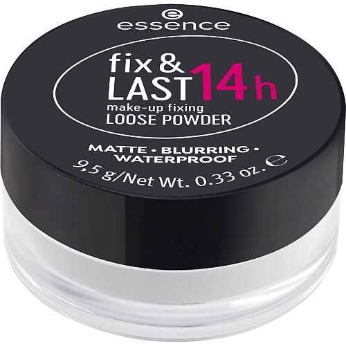 ESSENCE Рассыпчатая фиксирующая пудра fix & LAST 14h make-up fixing LOOSE POWDER, Рассыпчатая фиксирующая пудра fix & LAST 14h make-up fixing LOOSE POWDER
ESSENCE Рассыпчатая фиксирующая пудра fix & LAST 14h make-up fixing LOOSE POWDER, Рассыпчатая фиксирующая пудра fix & LAST 14h make-up fixing LOOSE POWDER