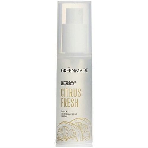 GREENMADE Дезодорант CITRUS FRESH с алюмокалиевыми квасцами, аромат бодрящего цитруса 30, Дезодорант CITRUS FRESH с алюмокалиевыми квасцами, аромат бодрящего цитруса
GREENMADE Дезодорант CITRUS FRESH с алюмокалиевыми квасцами, аромат бодрящего цитруса 30, Дезодорант CITRUS FRESH с алюмокалиевыми квасцами, аромат бодрящего цитруса