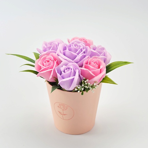 SKUINA Мыло ручной работы Цветочная композиция из 7 роз 250, Мыло ручной работы Цветочная композиция из 7 роз