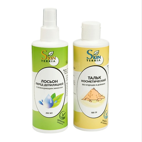 SKINTERRIA Набор для шугаринга и восковой депиляции: Тальк и Лосьон 250, Набор для шугаринга и восковой депиляции: Тальк и Лосьон
SKINTERRIA Набор для шугаринга и восковой депиляции: Тальк и Лосьон 250, Набор для шугаринга и восковой депиляции: Тальк и Лосьон