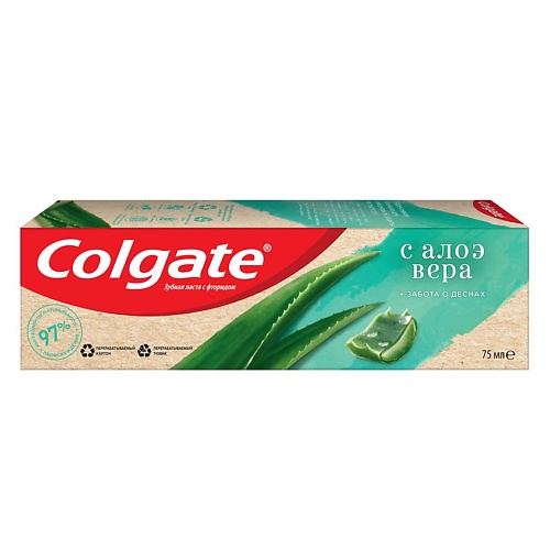 COLGATE Зубная паста с натуральными ингредиентами "Забота о Деснах с Алоэ Вера" Naturals 75, Зубная паста с натуральными ингредиентами "Забота о Деснах с Алоэ Вера" Naturals
COLGATE Зубная паста с натуральными ингредиентами "Забота о Деснах с Алоэ Вера" Naturals 75, Зубная паста с натуральными ингредиентами "Забота о Деснах с Алоэ Вера" Naturals