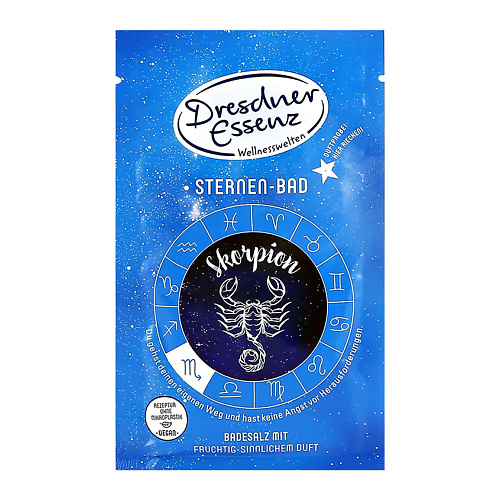 DRESDNER ESSENZ Соль для ванны STAR BATH Скорпион 60, Соль для ванны STAR BATH Скорпион
DRESDNER ESSENZ Соль для ванны STAR BATH Скорпион 60, Соль для ванны STAR BATH Скорпион