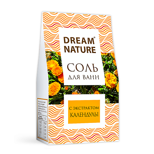 DREAM NATURE Природная соль для ванн "Календула" 500, Природная соль для ванн "Календула"
DREAM NATURE Природная соль для ванн "Календула" 500, Природная соль для ванн "Календула"