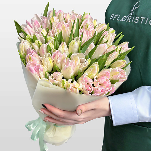 STUDIO FLORISTIC Букет бело-розовых Пионовидных Тюльпанов 51 шт «Сливочный пломбир», Букет бело-розовых Пионовидных Тюльпанов 51 шт «Сливочный пломбир»
STUDIO FLORISTIC Букет бело-розовых Пионовидных Тюльпанов 51 шт «Сливочный пломбир», Букет бело-розовых Пионовидных Тюльпанов 51 шт «Сливочный пломбир»