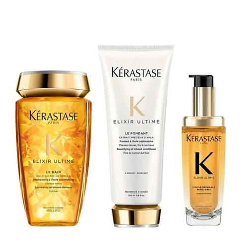 KERASTASE Набор средств для волос Elixir Ultime: шампунь+кондиционер+масло, Набор средств для волос Elixir Ultime: шампунь+кондиционер+масло
KERASTASE Набор средств для волос Elixir Ultime: шампунь+кондиционер+масло, Набор средств для волос Elixir Ultime: шампунь+кондиционер+масло