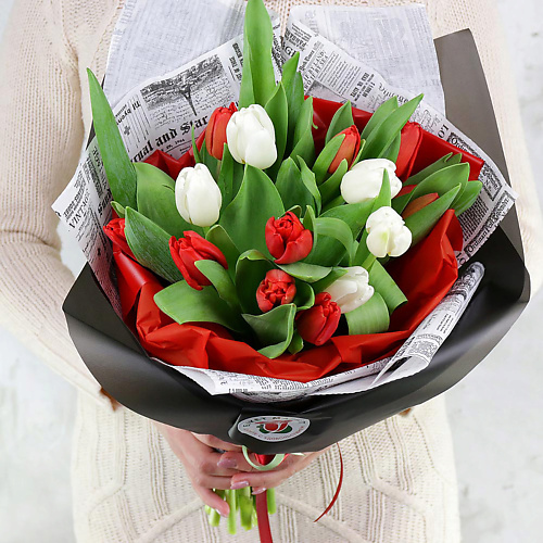 БУКЕТ МАРКЕТ ДАРИТЕ С УДОВОЛЬСТВИЕМ Букет из 15 белых и красных тюльпанов в оригинальной упаковке, Букет из 15 белых и красных тюльпанов в оригинальной упаковке
БУКЕТ МАРКЕТ ДАРИТЕ С УДОВОЛЬСТВИЕМ Букет из 15 белых и красных тюльпанов в оригинальной упаковке, Букет из 15 белых и красных тюльпанов в оригинальной упаковке
