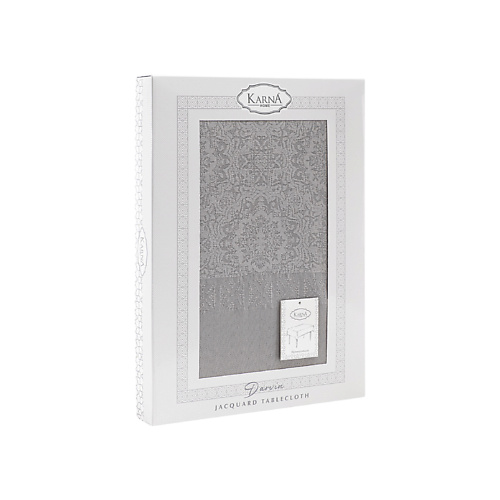 KARNA Скатерть жаккард водонепроницаемая DARVIN прямоугольная, Скатерть жаккард водонепроницаемая DARVIN прямоугольная
KARNA Скатерть жаккард водонепроницаемая DARVIN прямоугольная, Скатерть жаккард водонепроницаемая DARVIN прямоугольная