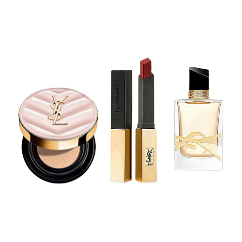 YVES SAINT LAURENT YSL Набор миниатюр: Кушон+Губная помада + Парфюмерная вода Libre, YSL Набор миниатюр: Кушон+Губная помада + Парфюмерная вода Libre
YVES SAINT LAURENT YSL Набор миниатюр: Кушон+Губная помада + Парфюмерная вода Libre, YSL Набор миниатюр: Кушон+Губная помада + Парфюмерная вода Libre