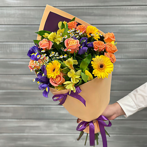 БУКЕТ МАРКЕТ ДАРИТЕ С УДОВОЛЬСТВИЕМ Букет из гербер и ирисов, Букет из гербер и ирисов
БУКЕТ МАРКЕТ ДАРИТЕ С УДОВОЛЬСТВИЕМ Букет из гербер и ирисов, Букет из гербер и ирисов