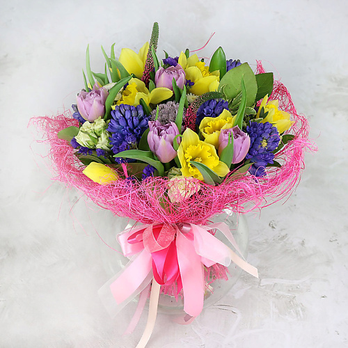 БУКЕТ МАРКЕТ ДАРИТЕ С УДОВОЛЬСТВИЕМ Букет из нарциссов, гиацинтов и тюльпанов в упаковке, Букет из нарциссов, гиацинтов и тюльпанов в упаковке
БУКЕТ МАРКЕТ ДАРИТЕ С УДОВОЛЬСТВИЕМ Букет из нарциссов, гиацинтов и тюльпанов в упаковке, Букет из нарциссов, гиацинтов и тюльпанов в упаковке