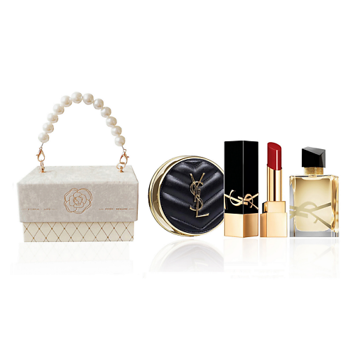 YVES SAINT LAURENT Подарочный набор с кушоном, помадой Rouge Pur Couture и мини Libre, Подарочный набор с кушоном, помадой Rouge Pur Couture и мини Libre
YVES SAINT LAURENT Подарочный набор с кушоном, помадой Rouge Pur Couture и мини Libre, Подарочный набор с кушоном, помадой Rouge Pur Couture и мини Libre