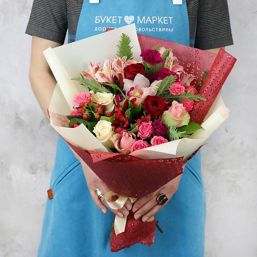 БУКЕТ МАРКЕТ ДАРИТЕ С УДОВОЛЬСТВИЕМ Букет из орхидей и роз, Букет из орхидей и роз
БУКЕТ МАРКЕТ ДАРИТЕ С УДОВОЛЬСТВИЕМ Букет из орхидей и роз, Букет из орхидей и роз