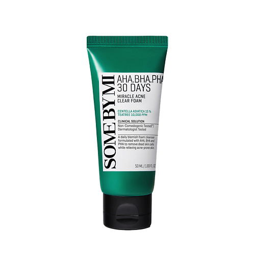 SOME BY MI Пенка для лица очищающая с кислотами 30 Days Miracle Acne Clear Foam 50, Пенка для лица очищающая с кислотами 30 Days Miracle Acne Clear Foam
SOME BY MI Пенка для лица очищающая с кислотами 30 Days Miracle Acne Clear Foam 50, Пенка для лица очищающая с кислотами 30 Days Miracle Acne Clear Foam