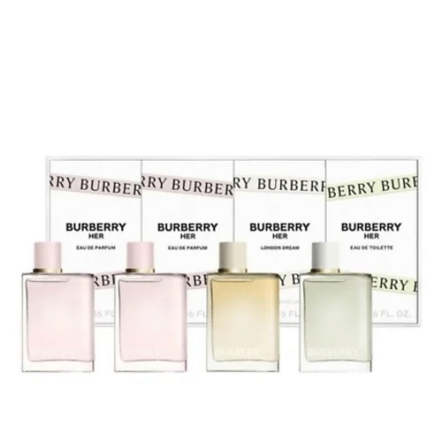BURBERRY Набор миниатюр: Парфюмерная вода Her + Туалетная вода Her + Парфюмерная вода London Dream, Набор миниатюр: Парфюмерная вода Her + Туалетная вода Her + Парфюмерная вода London Dream
BURBERRY Набор миниатюр: Парфюмерная вода Her + Туалетная вода Her + Парфюмерная вода London Dream, Набор миниатюр: Парфюмерная вода Her + Туалетная вода Her + Парфюмерная вода London Dream