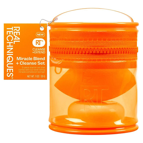 REAL TECHNIQUES Набор Miracle Blend & Cleanse Set: спонж + мыло + сумочка, Набор Miracle Blend & Cleanse Set: спонж + мыло + сумочка
REAL TECHNIQUES Набор Miracle Blend & Cleanse Set: спонж + мыло + сумочка, Набор Miracle Blend & Cleanse Set: спонж + мыло + сумочка