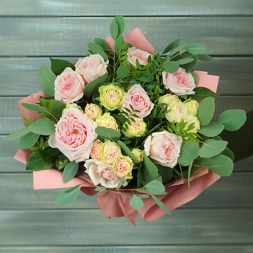 БУКЕТ МАРКЕТ ДАРИТЕ С УДОВОЛЬСТВИЕМ Нежный букет из роз, эвкалипта и листьев фисташки, Нежный букет из роз, эвкалипта и листьев фисташки
БУКЕТ МАРКЕТ ДАРИТЕ С УДОВОЛЬСТВИЕМ Нежный букет из роз, эвкалипта и листьев фисташки, Нежный букет из роз, эвкалипта и листьев фисташки