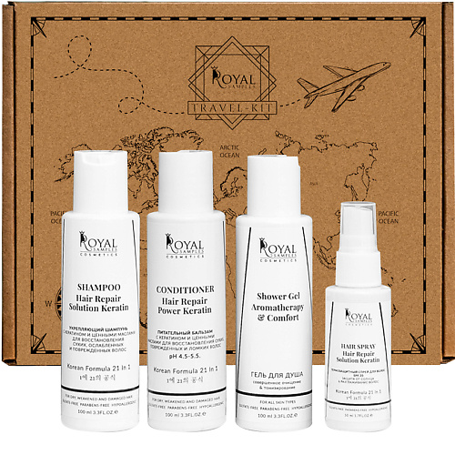 ROYAL SAMPLES Тревел-набор: Шампунь, Бальзам, Гель для душа, Спрей для волос, Тревел-набор: Шампунь, Бальзам, Гель для душа, Спрей для волос
ROYAL SAMPLES Тревел-набор: Шампунь, Бальзам, Гель для душа, Спрей для волос, Тревел-набор: Шампунь, Бальзам, Гель для душа, Спрей для волос