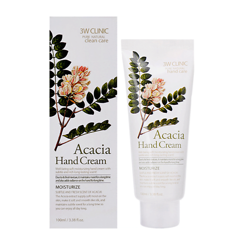 3W CLINIC Увлажняющий крем для рук с акацией, MOISTURIZING ACACIA HAND CREAM 100, Увлажняющий крем для рук с акацией, MOISTURIZING ACACIA HAND CREAM
3W CLINIC Увлажняющий крем для рук с акацией, MOISTURIZING ACACIA HAND CREAM 100, Увлажняющий крем для рук с акацией, MOISTURIZING ACACIA HAND CREAM