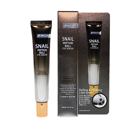 3W CLINIC Сыворотка-роллер для кожи вокруг глаз с муцином улитки и пептидами SNAIL PEPTIDE EYE 30, Сыворотка-роллер для кожи вокруг глаз с муцином улитки и пептидами SNAIL PEPTIDE EYE
3W CLINIC Сыворотка-роллер для кожи вокруг глаз с муцином улитки и пептидами SNAIL PEPTIDE EYE 30, Сыворотка-роллер для кожи вокруг глаз с муцином улитки и пептидами SNAIL PEPTIDE EYE