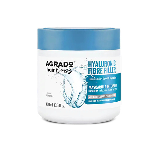 AGRADO Интенсивная маска для тусклых волос HYALURONIC FIBRE FILLER 400, Интенсивная маска для тусклых волос HYALURONIC FIBRE FILLER
AGRADO Интенсивная маска для тусклых волос HYALURONIC FIBRE FILLER 400, Интенсивная маска для тусклых волос HYALURONIC FIBRE FILLER