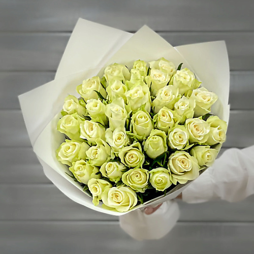 БУКЕТ МАРКЕТ ДАРИТЕ С УДОВОЛЬСТВИЕМ Букет из 33 белых роз в упаковке Кения 40 см., Букет из 33 белых роз в упаковке Кения 40 см.
БУКЕТ МАРКЕТ ДАРИТЕ С УДОВОЛЬСТВИЕМ Букет из 33 белых роз в упаковке Кения 40 см., Букет из 33 белых роз в упаковке Кения 40 см.