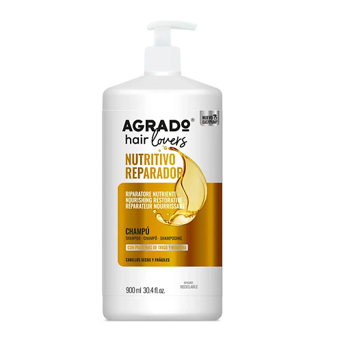 AGRADO Шампунь для сухих и ломких волос Питание и Восстановление 900, Шампунь для сухих и ломких волос Питание и Восстановление
AGRADO Шампунь для сухих и ломких волос Питание и Восстановление 900, Шампунь для сухих и ломких волос Питание и Восстановление
