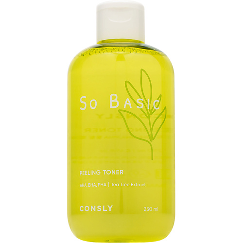 CONSLY Пилинг-тонер с АHA, BHA, PHA-кислотами и экстрактом чайного дерева So Basic 250, Пилинг-тонер с АHA, BHA, PHA-кислотами и экстрактом чайного дерева So Basic
CONSLY Пилинг-тонер с АHA, BHA, PHA-кислотами и экстрактом чайного дерева So Basic 250, Пилинг-тонер с АHA, BHA, PHA-кислотами и экстрактом чайного дерева So Basic