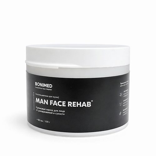 BONIMED Крем для лица мужской от раздражения и сухости MAN FACE REHAB 100, Крем для лица мужской от раздражения и сухости MAN FACE REHAB
BONIMED Крем для лица мужской от раздражения и сухости MAN FACE REHAB 100, Крем для лица мужской от раздражения и сухости MAN FACE REHAB