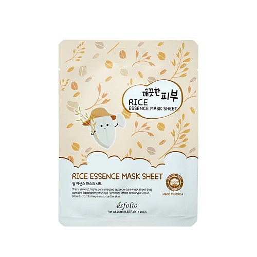 ESFOLIO Маска для лица RICE с экстрактом риса 25, Маска для лица RICE с экстрактом риса
ESFOLIO Маска для лица RICE с экстрактом риса 25, Маска для лица RICE с экстрактом риса