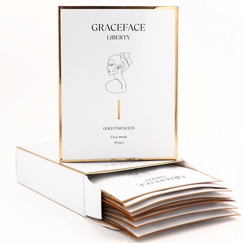 GRACE FACE Набор увлажняющих тканевых масок для лица с золотом и гиалуроновой кислотой, Набор увлажняющих тканевых масок для лица с золотом и гиалуроновой кислотой
GRACE FACE Набор увлажняющих тканевых масок для лица с золотом и гиалуроновой кислотой, Набор увлажняющих тканевых масок для лица с золотом и гиалуроновой кислотой