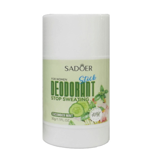 SADOER Дезодорант-стик женский Огурец мята 30, Дезодорант-стик женский Огурец мята
SADOER Дезодорант-стик женский Огурец мята 30, Дезодорант-стик женский Огурец мята