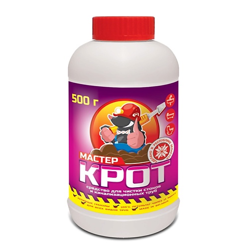 AQUASAN Гранулы для удаления засоров "Мастер крот" 500, Гранулы для удаления засоров "Мастер крот"
AQUASAN Гранулы для удаления засоров "Мастер крот" 500, Гранулы для удаления засоров "Мастер крот"