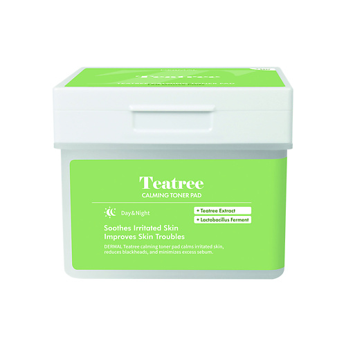 DERMAL Успокаивающие пэды с экстрактом чайного дерева, Успокаивающие пэды с экстрактом чайного дерева
DERMAL Успокаивающие пэды с экстрактом чайного дерева, Успокаивающие пэды с экстрактом чайного дерева