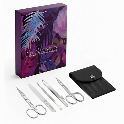 SILVER STAR Маникюрный набор в кожанном чехле в подарочной упаковке, Маникюрный набор в кожанном чехле в подарочной упаковке
SILVER STAR Маникюрный набор в кожанном чехле в подарочной упаковке, Маникюрный набор в кожанном чехле в подарочной упаковке