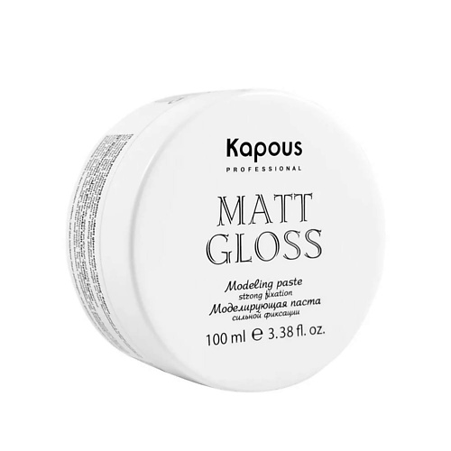 KAPOUS Моделирующая паста для волос сильной фиксации Matt Gloss 100, Моделирующая паста для волос сильной фиксации Matt Gloss
KAPOUS Моделирующая паста для волос сильной фиксации Matt Gloss 100, Моделирующая паста для волос сильной фиксации Matt Gloss