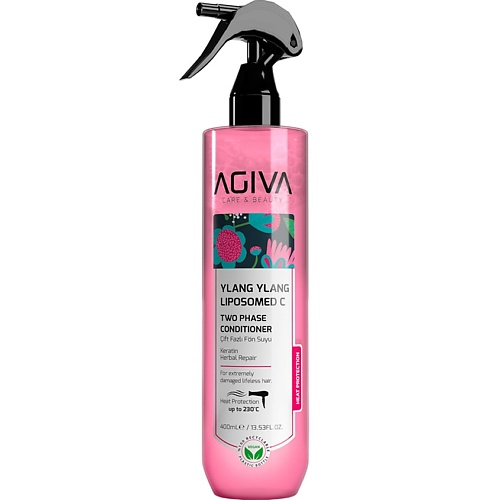 AGIVA BEAUTY Спрей кондиционер 2-х фазный Ylang Ylang Lipozom C 400, Спрей кондиционер 2-х фазный Ylang Ylang Lipozom C
AGIVA BEAUTY Спрей кондиционер 2-х фазный Ylang Ylang Lipozom C 400, Спрей кондиционер 2-х фазный Ylang Ylang Lipozom C