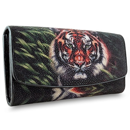 EXOTIC LEATHER GENUINE PREMIUM ACCESSORIES Кошелек с тигром из кожи ската, Кошелек с тигром из кожи ската
EXOTIC LEATHER GENUINE PREMIUM ACCESSORIES Кошелек с тигром из кожи ската, Кошелек с тигром из кожи ската