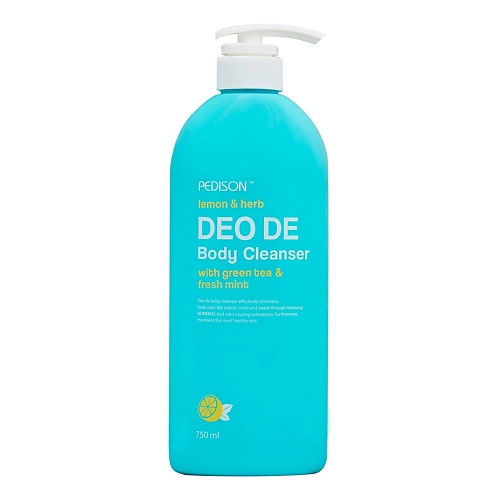 PEDISON Гель для душа с ароматом ЛИМОН, ЗЕЛЕНЫЙ ЧАЙ и МЯТА Deo De Body Cleanser 750, Гель для душа с ароматом ЛИМОН, ЗЕЛЕНЫЙ ЧАЙ и МЯТА Deo De Body Cleanser
PEDISON Гель для душа с ароматом ЛИМОН, ЗЕЛЕНЫЙ ЧАЙ и МЯТА Deo De Body Cleanser 750, Гель для душа с ароматом ЛИМОН, ЗЕЛЕНЫЙ ЧАЙ и МЯТА Deo De Body Cleanser