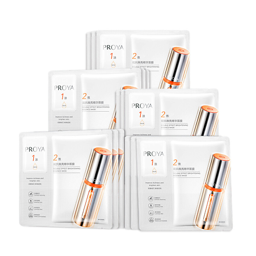 PROYA Набор осветляющих масок для лица Double Effect Brightening Essence Mask 2.0, Набор осветляющих масок для лица Double Effect Brightening Essence Mask 2.0
PROYA Набор осветляющих масок для лица Double Effect Brightening Essence Mask 2.0, Набор осветляющих масок для лица Double Effect Brightening Essence Mask 2.0